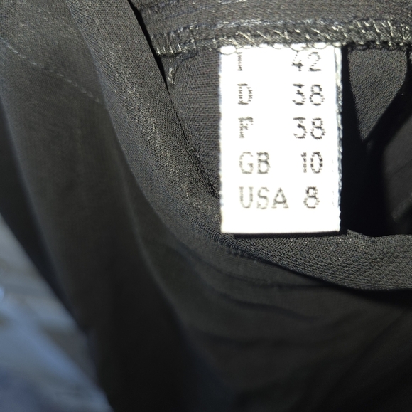 Size 8 Sheer Black Swim Coverup Pants W Cute Ties Down The Side Flowy Vacation - Picture 5 of 5